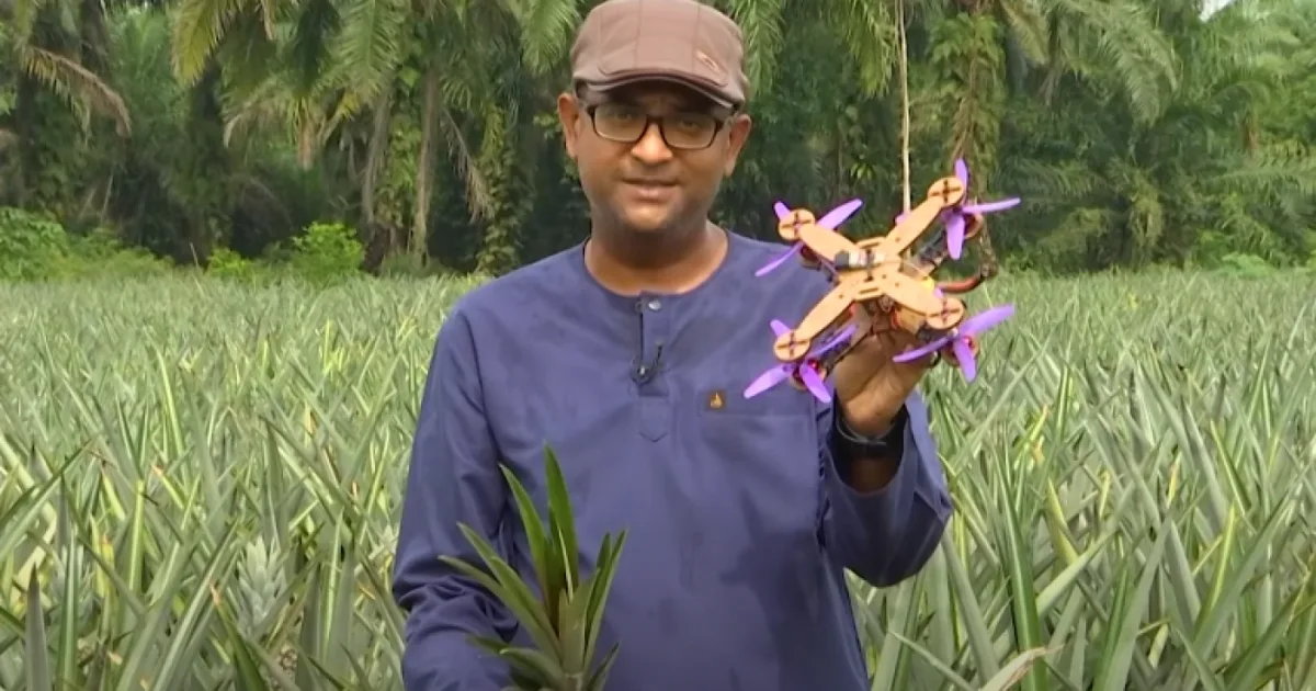 O echipă din Malaezia transformă deșeurile de ananas în piese de unică folosință pentru drone