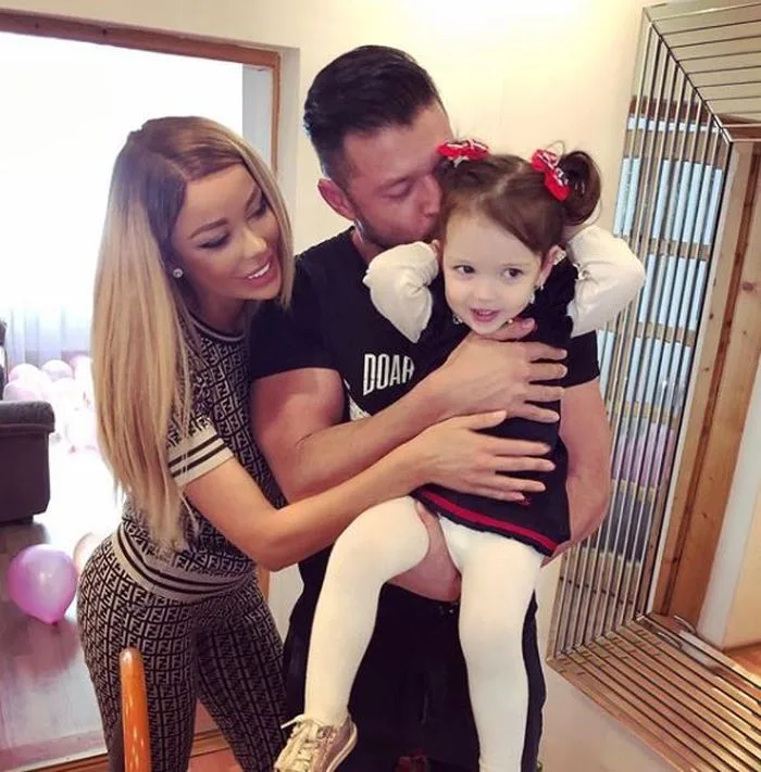 Iubita lui Victor Slav o place pe fetița Biancăi Drăgușanu. Imaginea cu Sofia care a topit inimile tuturor