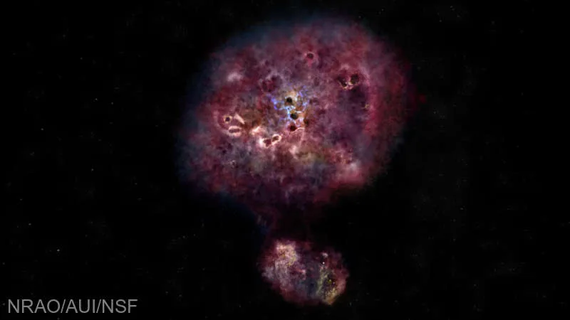 Astronomii au anunțat identificarea celei mai îndepărtate galaxii – maternitate stelară
