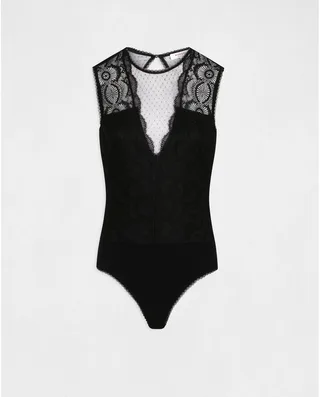 Body din dantela neagra