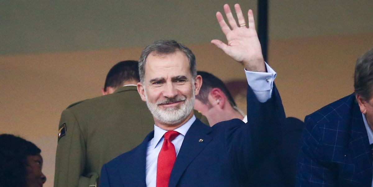 Regele Felipe al VI-lea și cu ochiul lui cu echipa națională a Spaniei