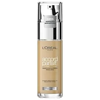 L'Oréal Paris Accord Parfait, Fond de ten natural Finish cu acid hialuronic, nuanță închisă a pielii, 5.N, 30 ml L'Oréal Paris Accord Parfait, Fond de ten natural Finish cu acid hialuronic, nuanță închisă a pielii, 5.N, 30 ml