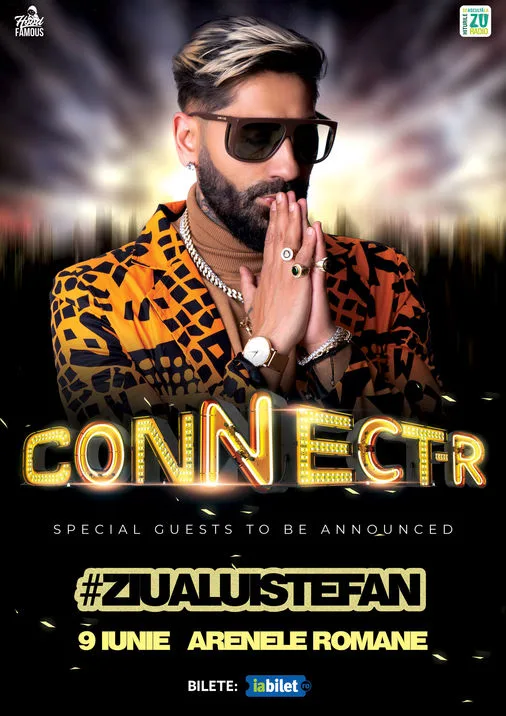 Mari surprize la concertul lui Connect-R, Ziua lui Ștefan, de pe 9 Iunie, de la Arenele Romane!