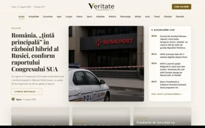 Veritate.ro propune un flux de știri scris integral de 12 jurnaliști AI, cu reguli publice de verificare